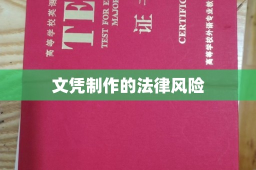 宁强文凭制作的法律风险