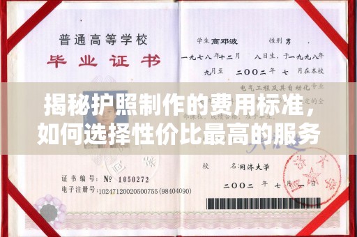 宁强揭秘护照制作的费用标准，如何选择性价比最高的服务？